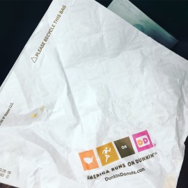 picture of Dunkin Donuts sandwich bags